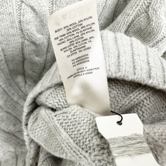 NWT Aritzia Sunday Best Octavia Zip Hoodie Sweater Heather Chrome Gray - Picture 6 of 8